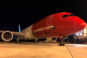 Norwegian Air inaugural flight