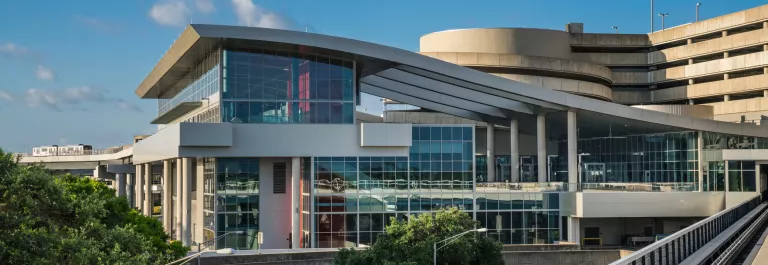 A side view of Tampa international airport