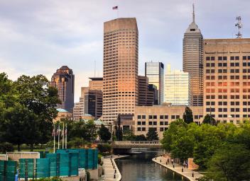 Indianapolis cityscape IND
